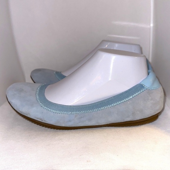 Lands’ End Blue Suede Ballet Flats Size 8.5B - EUC - Picture 4 of 10